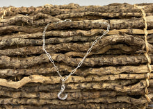 Load image into Gallery viewer, Sterling silver horseshoe charm skinny trace chain bracelet
