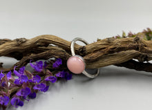 Load image into Gallery viewer, Sterling silver pink opal ring
