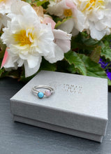 Load image into Gallery viewer, Sterling silver larimar ring
