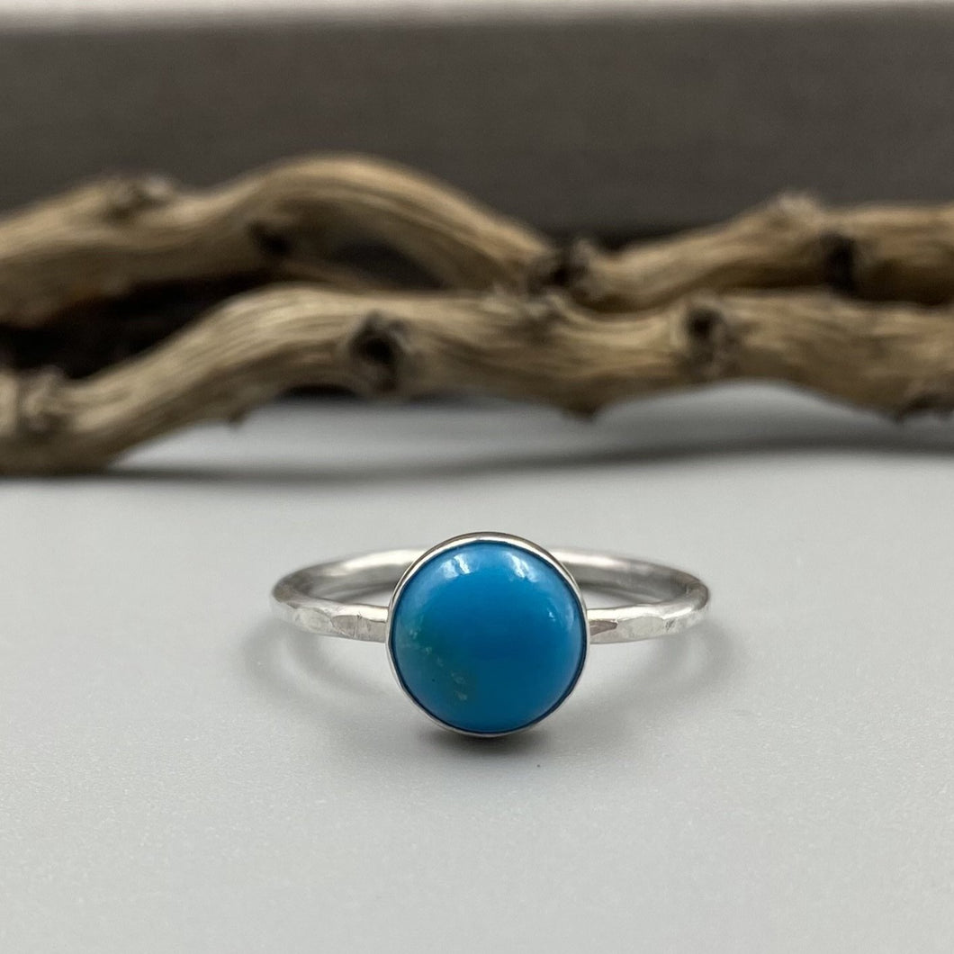 Turquoise ring made with Sterling Silver