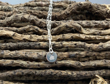 Load image into Gallery viewer, May hawthorn birthday flower skinny trace chain necklace in Sterling Silver
